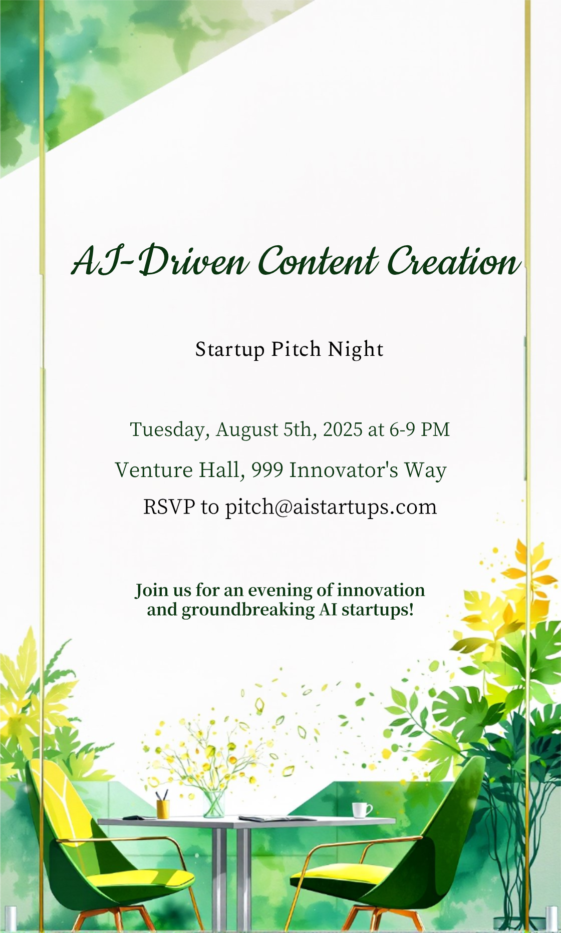 AI-Driven Content Creation Pitch Invitation Template - AI Designs by ...