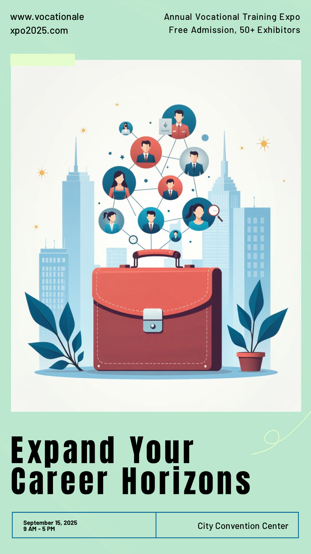 Annual Vocational Training Programs Expo Poster Template - AI Designs ...