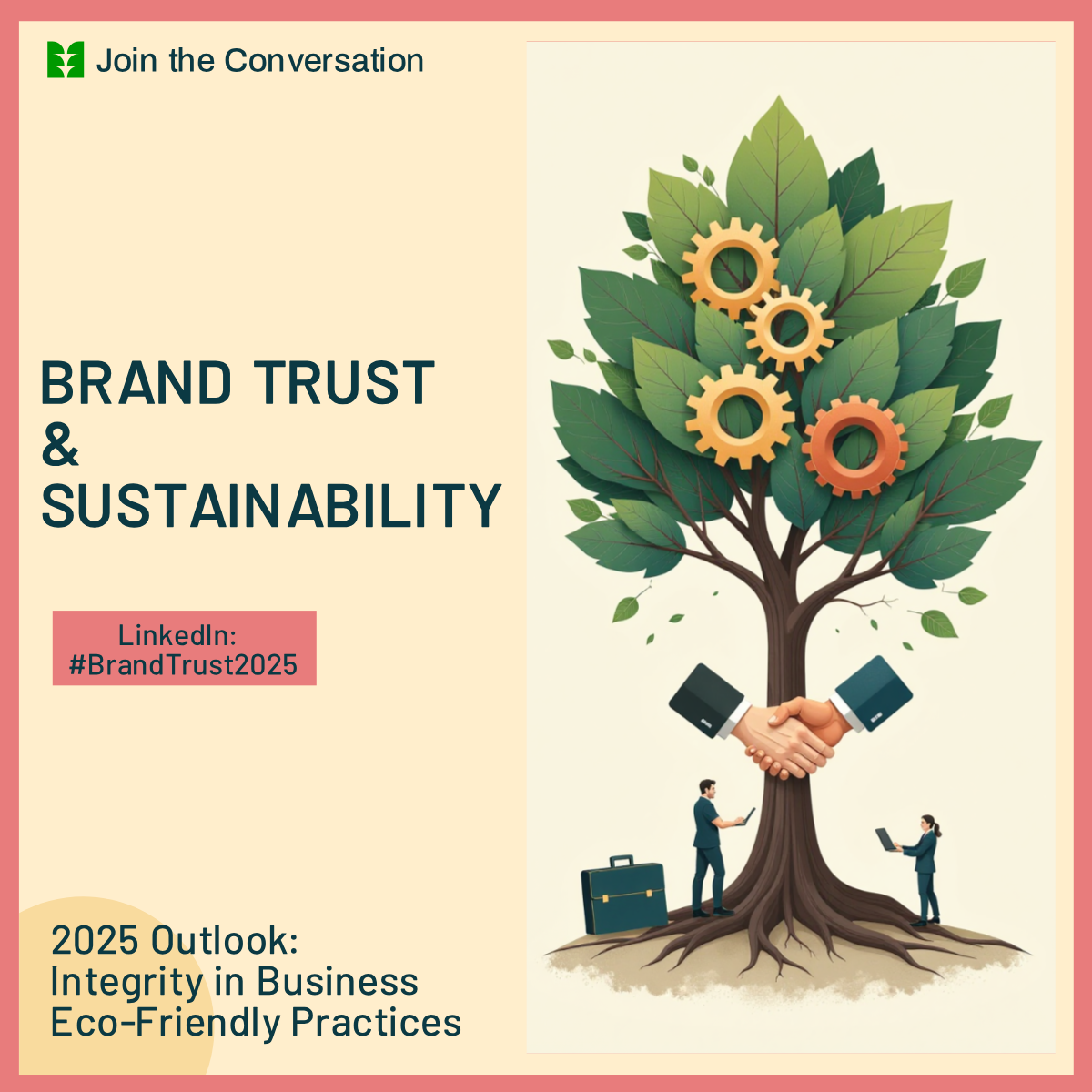 Sustainable Brand Trust 2025 LinkedIn Post Template - AI Designs by ...