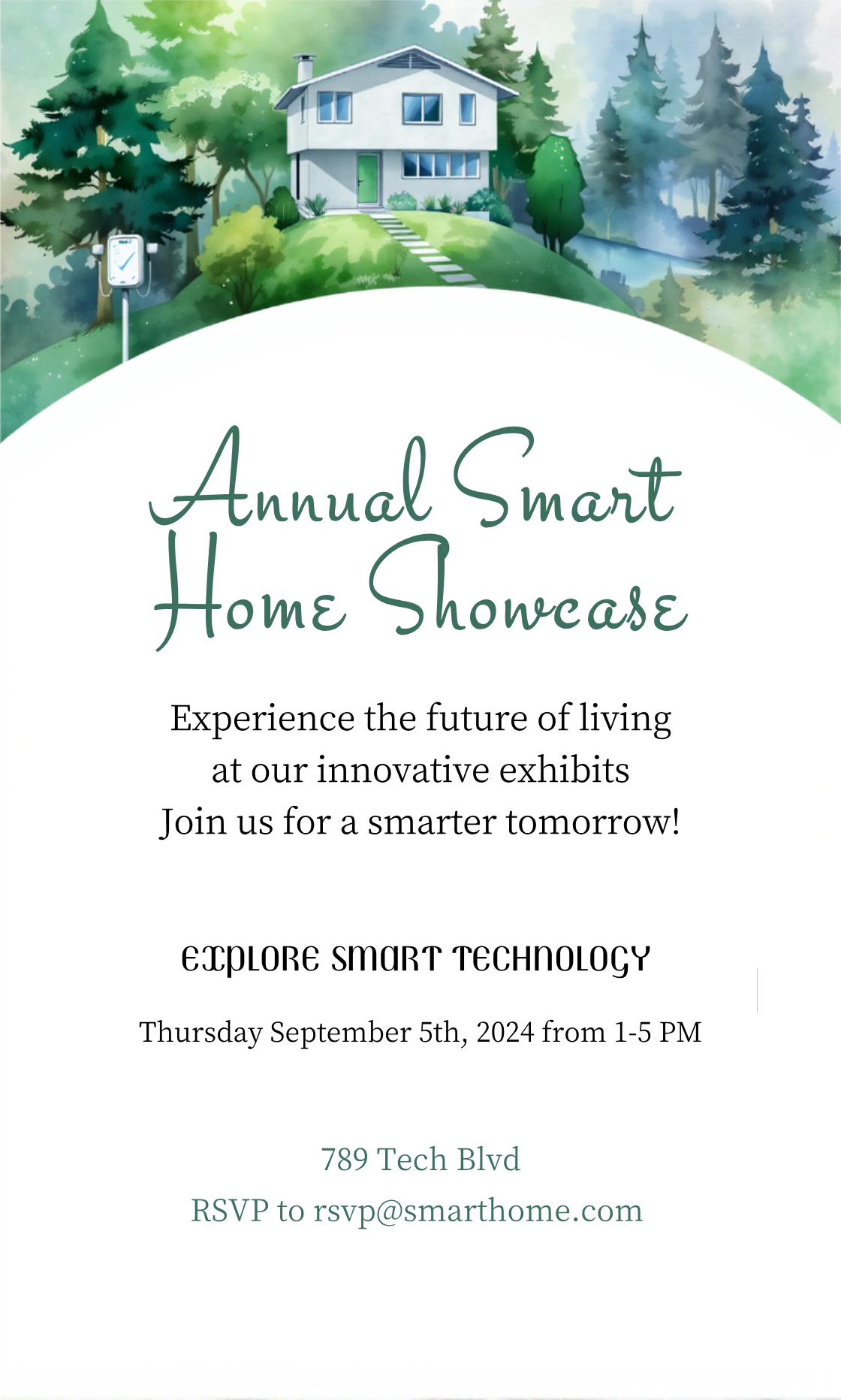Make an Smart Home Smart Technology Exhibits Invitation that showcases your style - it's that simple!