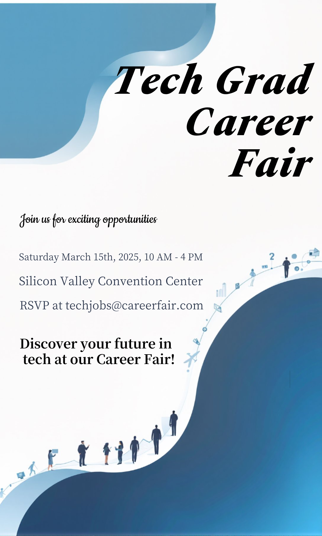 Make an Tech Grad Career Fairs for Graduates Invitation that showcases your style - it's that simple!