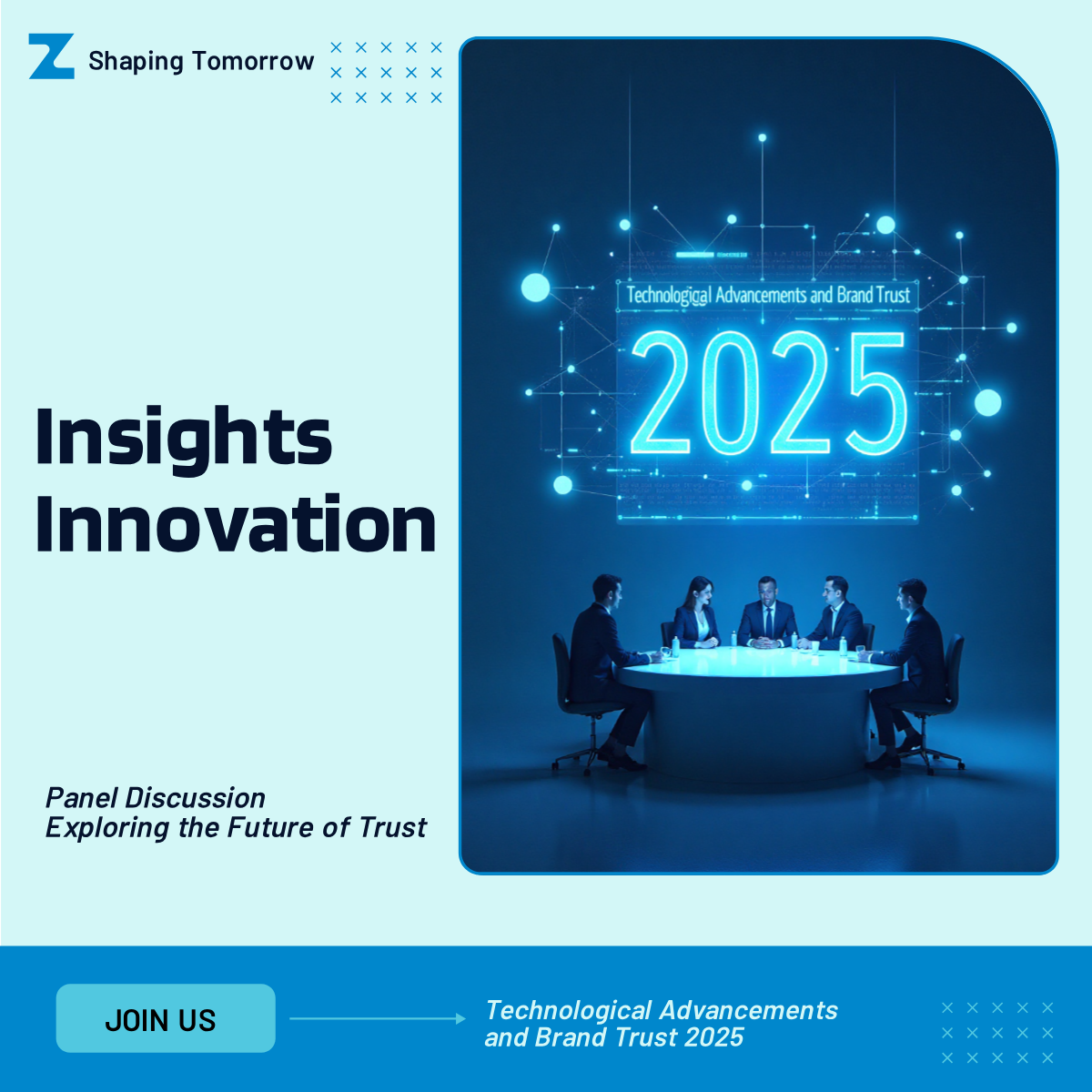 Brand Trust 2025 Technology LinkedIn Post Template - AI Designs by ...
