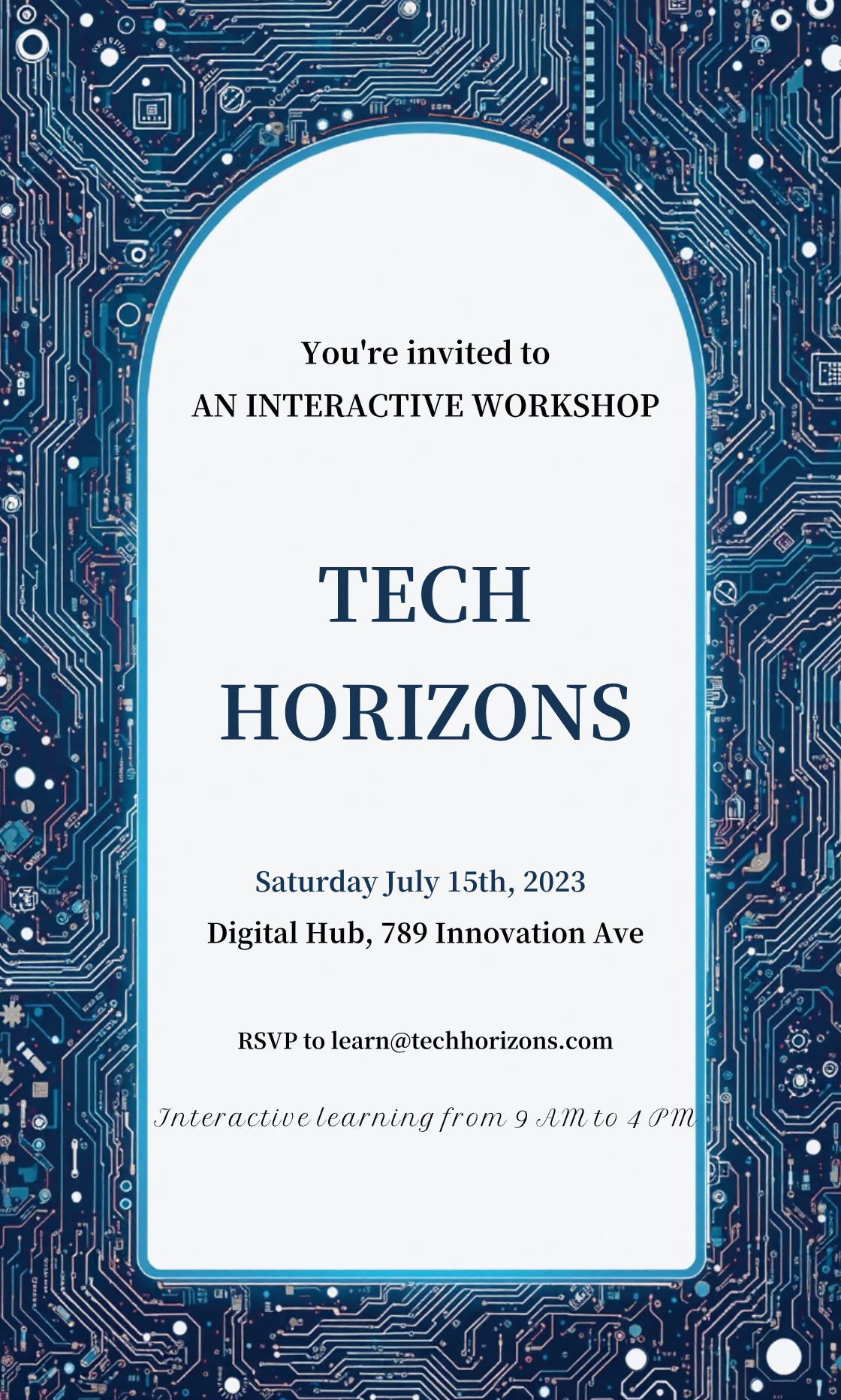 Interactive Learning Workshop Invitation Template - AI Designs by ...