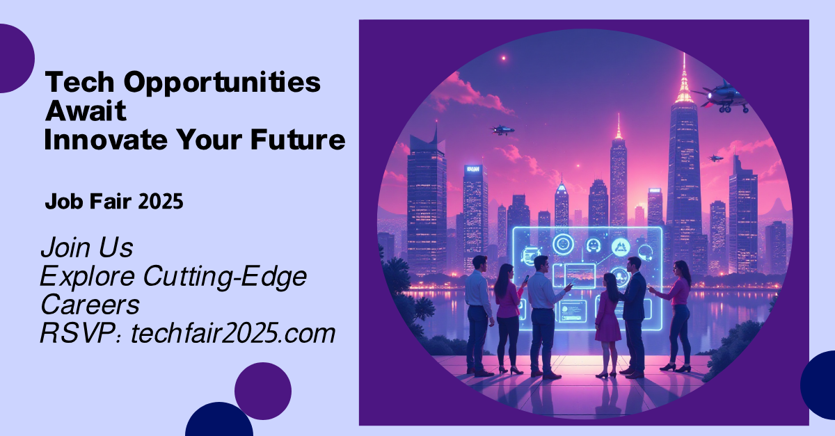 Tech Job Fair 2025 LinkedIn Single Image Ad Template - AI Designs by ...