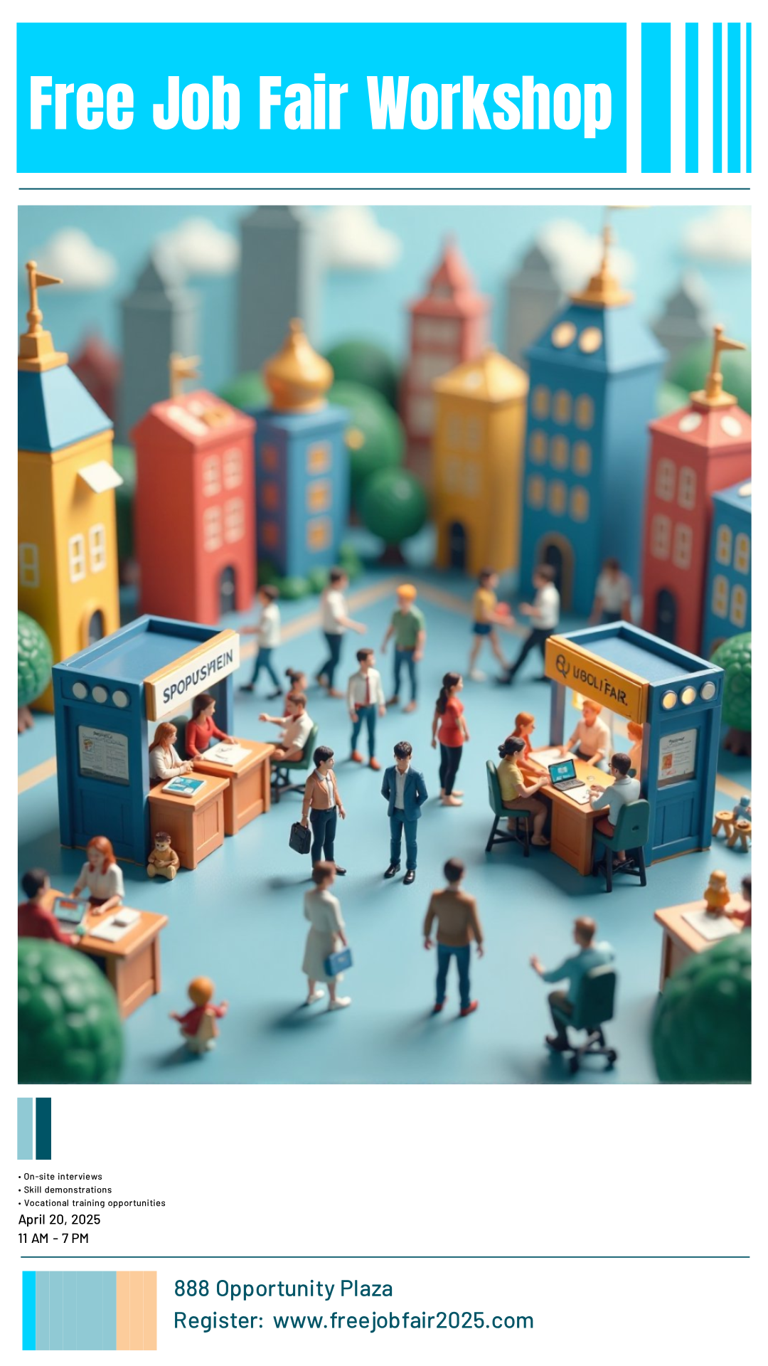 Get creative! Design your perfect Free Vocational Training Fair Poster!