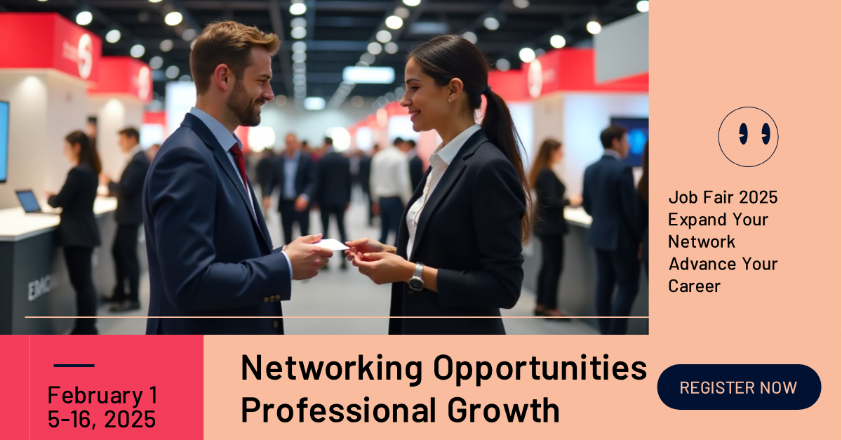 Make your own Networking Job Fair 2025 LinkedIn Single Image Ad!