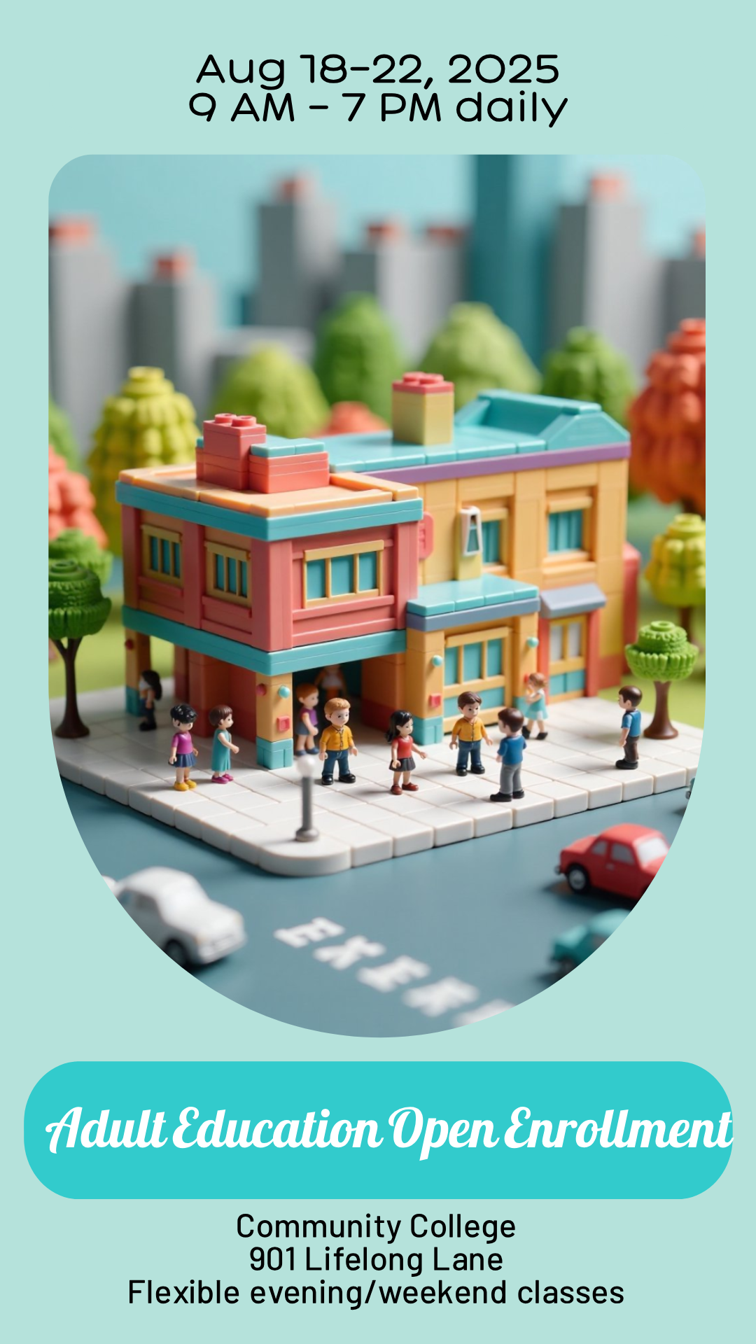 Make an Adult Education Vocational Training Programs Poster that showcases your style - it's that simple!